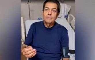 Faustão se dirige à família do doador em primeira fala após transplante