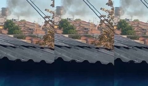 Casa pega fogo em Riacho Doce em Manaus;veja vídeo