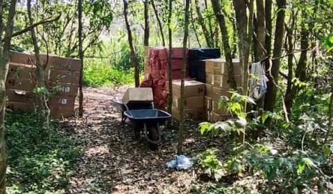 PF e forças estaduais apreendem cigarros contrabandeados no PR