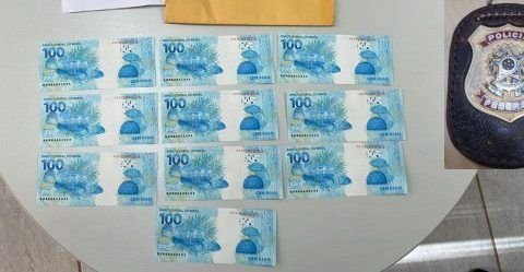 PF prende homem em flagrante com cédulas falsas