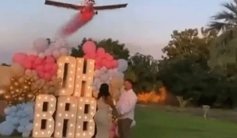 Chá revelação termina em tragédia após avião cair na frente dos convidados