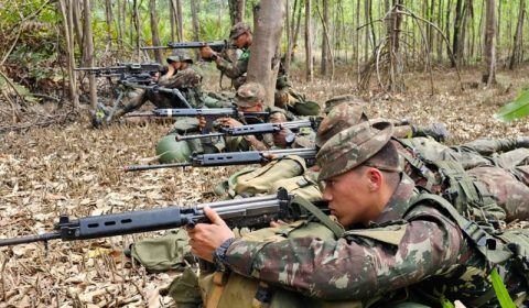 Exército realiza mega operação na Foz do Amazonas