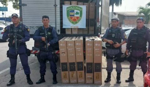 Mulher é presa com 10 televisores furtados de empresa em Manaus