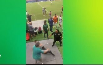 Vídeo mostra socos de gerente e presidente do Amazonas a preparador físico e atleta do Paysandu