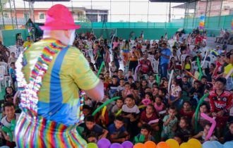 Alegria e encanto marcam a 2ª ação do projeto ‘Circo na Escola 2023 ‘, da Prefeitura de Manaus, no bairro Mauazinho