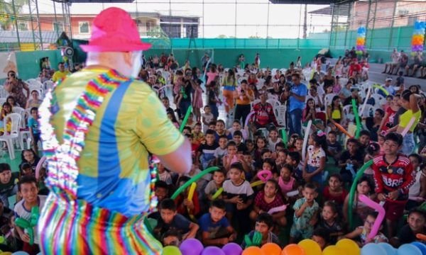 Alegria e encanto marcam a 2ª ação do projeto ‘Circo na Escola 2023 ‘, da Prefeitura de Manaus, no bairro Mauazinho