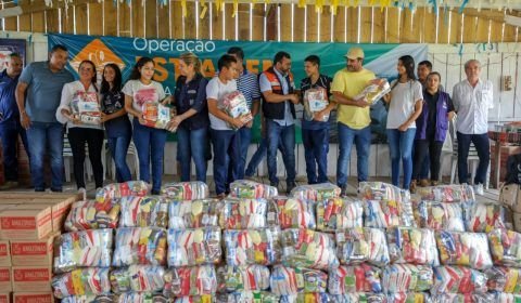 Em Manacapuru, Wilson Lima coordena entrega de ajuda humanitária a mais 3 mil famílias