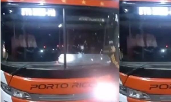 Suspeitos atacam ônibus e disparam contra motorista