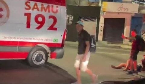 Mulher cai da garupa da moto no bairro São José ll