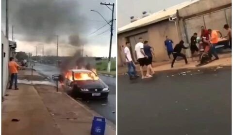 Sogro diz que carro incendiado foi “mimo” para “genro do beijo grego”
