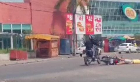 Veja momento que homem é executado em frente ao DB da Cidade Nova