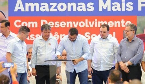 Wilson Lima e ministro Wellington Dias formalizam adesão do Amazonas ao Plano Brasil Sem Fome