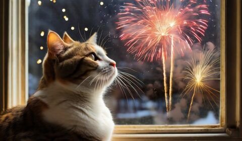 Os pets são sensíveis aos barulhos dos fogos de artifício