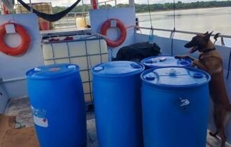 PM do Amazonas apreende mais de 350 kg de maconha em embarcações no Rio Negro