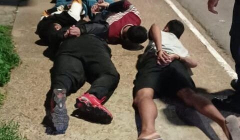 Quatro bandidos são presos cometendo assalto em Manaus
