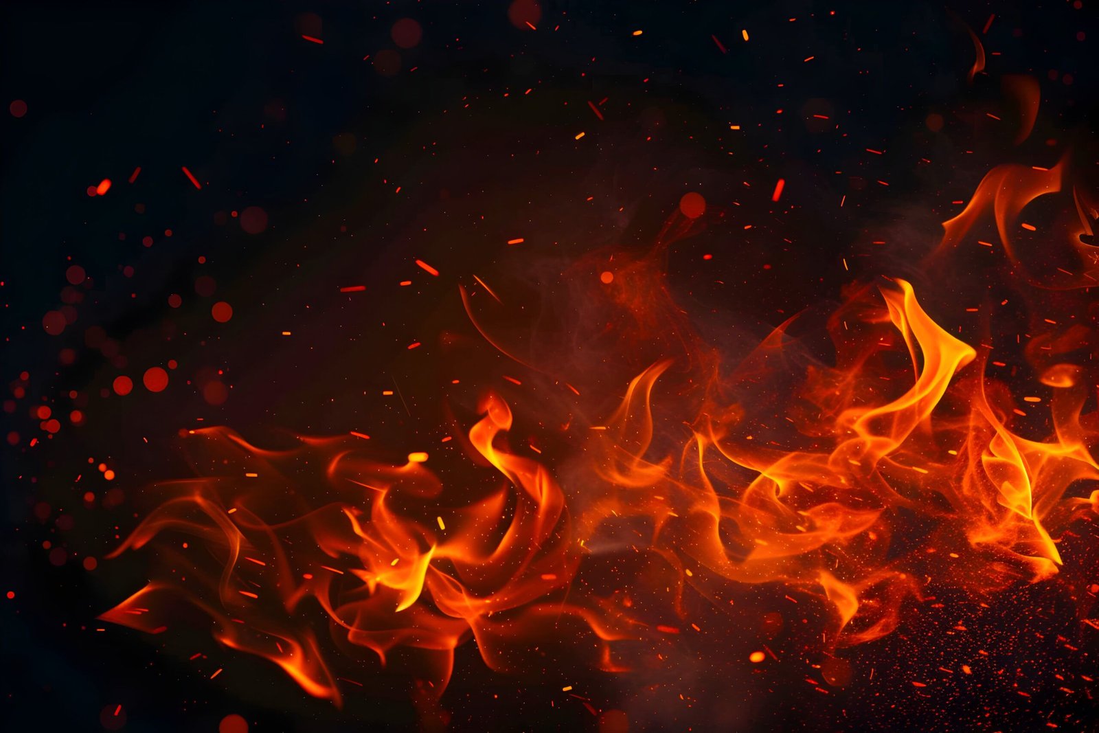 fire-flame-with-sparkle-black-background