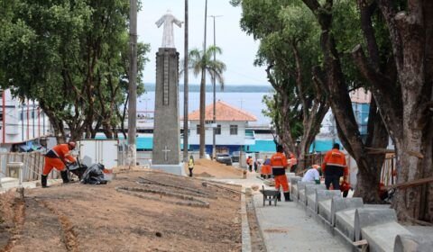 Revitalização da Praça da Igreja dos Remédios no Centro Histórico de Manaus