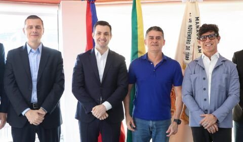 Prefeito David Almeida se reúne com Record Nacional e Igreja Universal para ampliar parcerias em Manaus