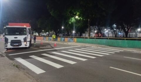 Prefeitura de Manaus intensifica sinalização viária em três zonas da capital