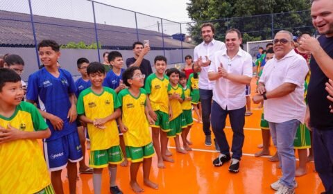 Governador interino Roberto Cidade reforça ações de esporte e lazer com entrega do Centro Social Chapéu de Zinco, no bairro Betânia