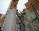 Obra do Casarão de São Vicente realizada pela prefeitura avança com recuperação da fachada, fundações e elementos metálicos