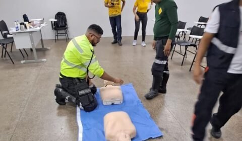Equipes do Samu capacitam servidores do IMMU em noções de primeiros socorros