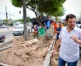 No Dia da Árvore, prefeito Renato Junior vistoria obra em canteiro central e reforça preservação da arborização na avenida Margarita
