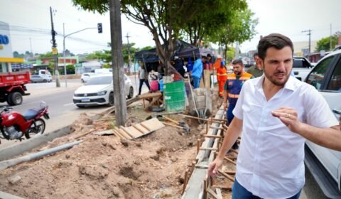No Dia da Árvore, prefeito Renato Junior vistoria obra em canteiro central e reforça preservação da arborização na avenida Margarita