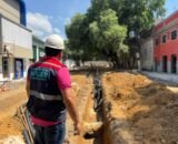 Obra da Prefeitura na Ferreira Pena ganha ritmo com múltiplas frentes de trabalho e avanço na infraestrutura subterrâne