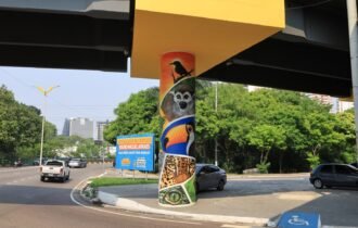 Prefeitura de Manaus avança na modernização do viaduto Miguel Arraes e valoriza espaços públicos