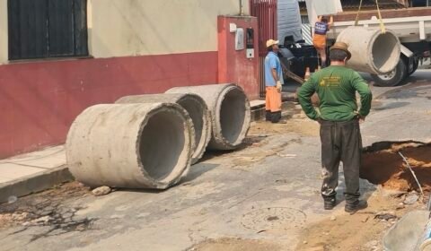 Prefeitura de Manaus recupera drenagem rompida na comunidade Campo Dourado e melhora o escoamento das águas pluviais