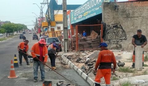 Prefeitura de Manaus avança com drenagem na avenida Autaz Mirim e reforça proteção da via na zona Leste