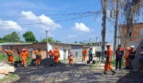 Prefeitura de Manaus conclui recuperação asfáltica da rua Lima, no Nova Cidade