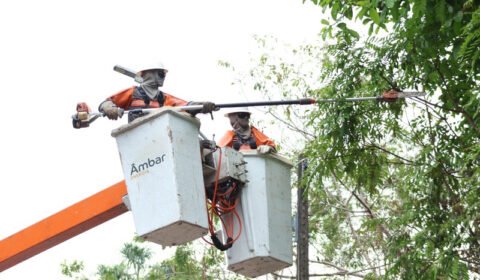 Âmbar Energia realiza 2,3 mil ações na rede elétrica do Amazonas em uma semana