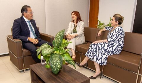 Vice-presidente do STJ, ministro Mauro Campbell visita o TRE-AM e manifesta solidariedade à instituição